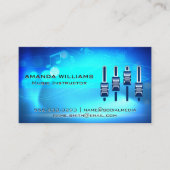 Muzikale achtergrond | geluidstechnicus visitekaartje (Voorkant)