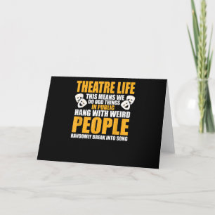 Muzikale Acteur Actrice Nerd Drama Acteren Mannen Kaart