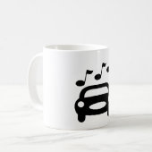 Muzikale Auto Koffiemok (Voorkant links)