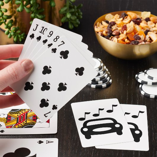 Muzikale Auto Pokerkaarten