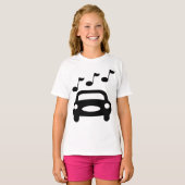 Muzikale Auto T-shirt (Voorkant volledig)