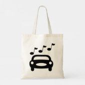 Muzikale Auto Tote Bag (Achterkant)
