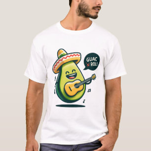 Muzikale avocado 'Guann' Roll T-shirt