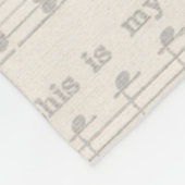 Muzikale Black & Gold Comedy en Tragedie Fleece Deken (Hoek)