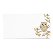 Muzikale Boom Uil Label (Voorkant)