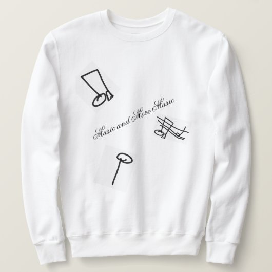 Muzikale chaos shirt (Design voorkant)