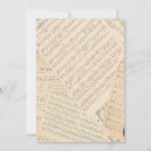 muzikale concertuitnodigingen (Achterkant)