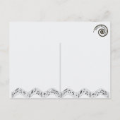 Muzikale danser Briefkaart (Achterkant)