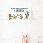 Muzikale Dieren Verjaardag Spandoek (Insitu)