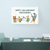 Muzikale Dieren Verjaardag Spandoek (Beurs)