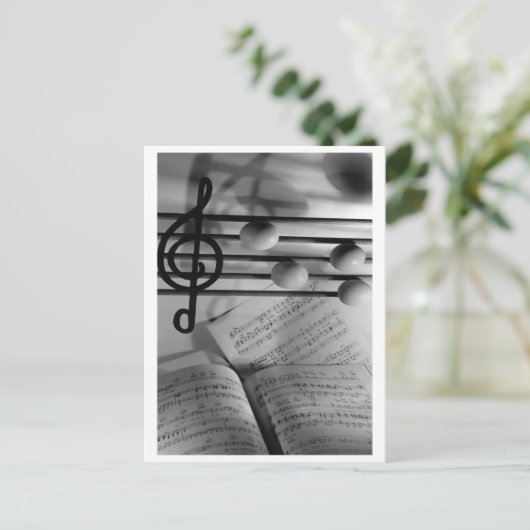 Muzikale eieren briefkaart (Staand voorkant)