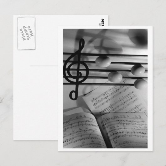 Muzikale eieren briefkaart (Voorkant / Achterkant)