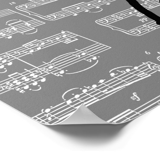  muzikale Eiffeltoren Parijs Poster (Hoek)