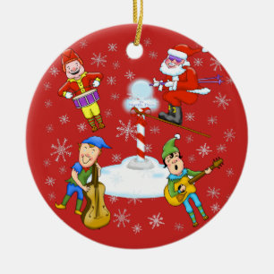 Muzikale Elfen Kerstband Kerst Ornament