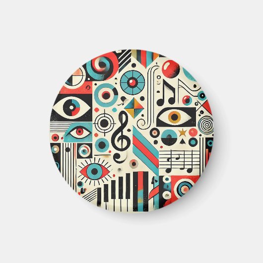 Muzikale en Artistieke Elementen Magneet (Voorkant)