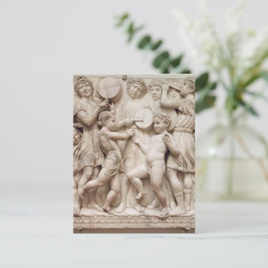 Muzikale engelen, reliëf uit de Cantoria Briefkaart (Staand voorkant)