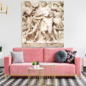 Muzikale engelen, reliëf uit de Cantoria Canvas Afdruk (Insitu (Woonkamer))