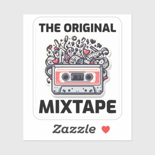 Muzikale Explosie: '80s Mixtape Magic Sticker (Vel)