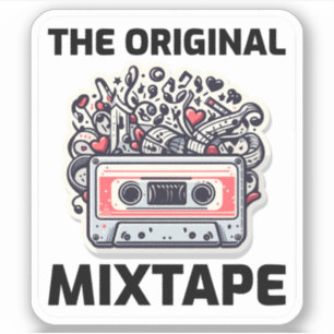Muzikale Explosie: '80s Mixtape Magic Sticker