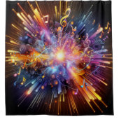 Muzikale explosie douchegordijn (Voorkant)