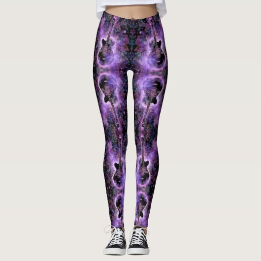 Muzikale gitaar Leggings (Voorkant)