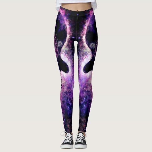 Muzikale gitaar Leggings (Voorkant)