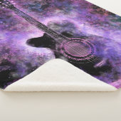 Muzikale gitaar Sherpa Blanket Deken (3/4)