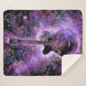 Muzikale gitaar Sherpa Blanket Deken (Voorkant (horizontaal))