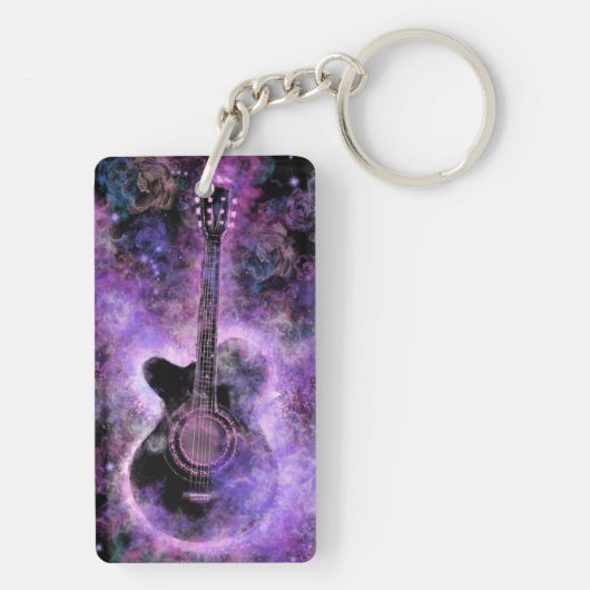 Muzikale gitaar Sleutelhanger (achterkant)