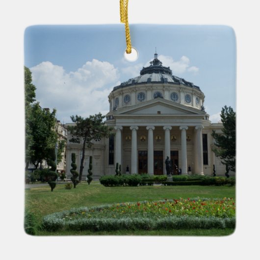 Muzikale groeten uit Boekarest! Keramisch Ornament (Voorkant)