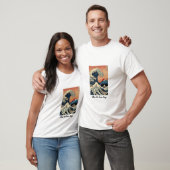 Muzikale Grote Golf Hokusai Print Shirt (Unisex)