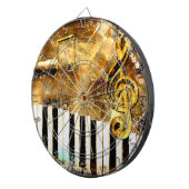 Muzikale Grunge Dartbord (Voorkant Rechts)