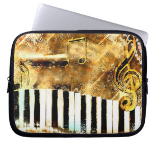 Muzikale Grunge Laptoptas Laptop Sleeve
