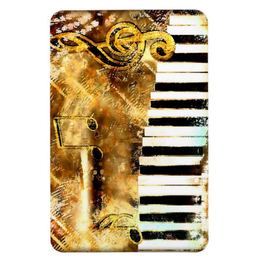 Muzikale Grunge Magnet Magneet (Verticaal)