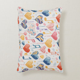 Muzikale harten accent kussen