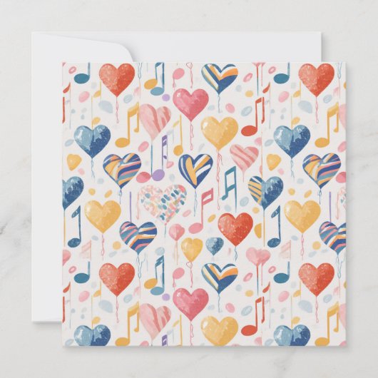 Muzikale harten kaart (Voorkant)