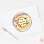 Muzikale Hemsa Bar Bat Mitzvah Sticker Seal (Envelop)