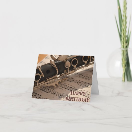 Muzikale het instrumentenverjaardag van de kaart (Voorkant)