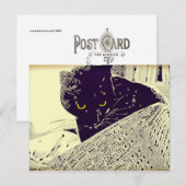 Muzikale kat - Briefkaart (Voorkant / Achterkant)