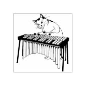 Muzikale kat kunst stempel (Afrduk)