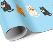 Muzikale Katten Cadeaupapier (Rol Hoek)