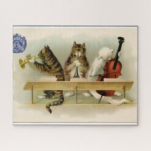 "Muzikale Katten" Legpuzzel (Horizontaal)