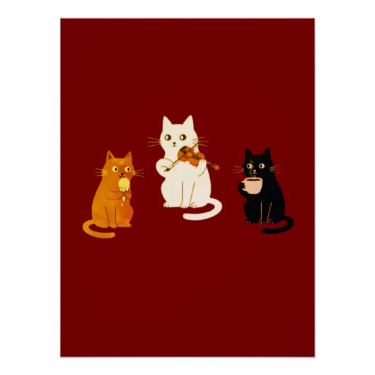 Muzikale Katten Perfect Poster (Voorkant)