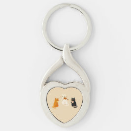Muzikale Katten  Sleutelhanger