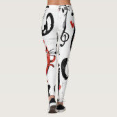 Muzikale Kattenleggings Leggings (Achterkant)
