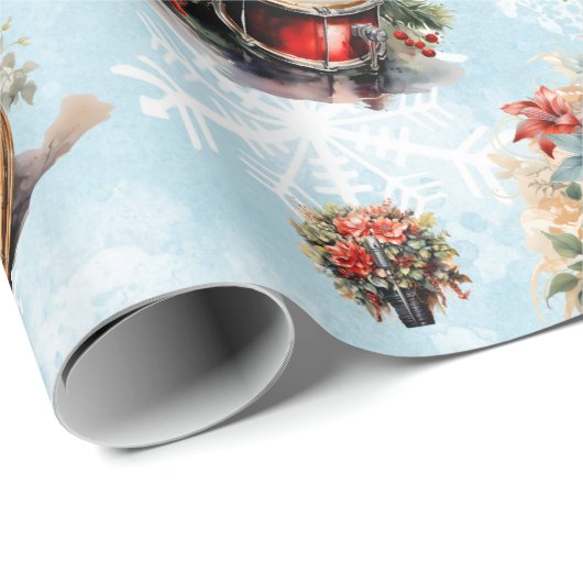 muzikale kerst cadeaupapier (Rol Hoek)