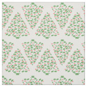 Muzikale kerstbomen stof (Swatch)