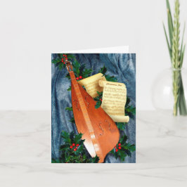 Muzikale kerstgroet feestdagen kaart