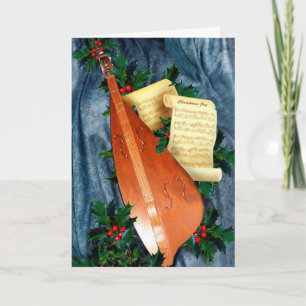 Muzikale kerstgroet feestdagen kaart