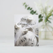 Muzikale Kerstkaart Feestdagenkaart (Staand voorkant)